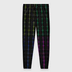 Женские брюки Color black multicolored stripes