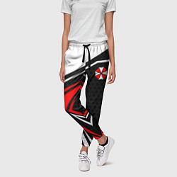 Брюки женские Umbrella - red uniform, цвет: 3D-принт — фото 2