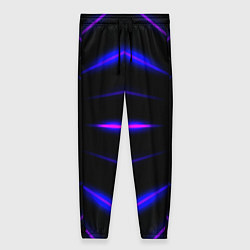 Брюки женские Color black neon stripes, цвет: 3D-принт