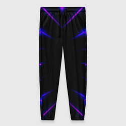 Брюки женские Color black neon neon, цвет: 3D-принт