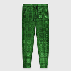 Женские брюки Текстура изумрудное мерцание