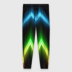 Брюки женские Neon multicolored lines, цвет: 3D-принт