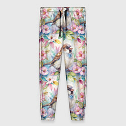 Женские брюки Воробей в ярких цветах паттерн