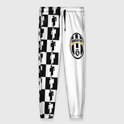 Брюки женские Ювентус паттерн люди, цвет: 3D-принт