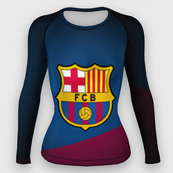 Рашгард женский FCB Barcelona, цвет: 3D-принт