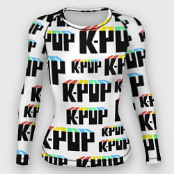 Рашгард женский K-pop Pattern, цвет: 3D-принт