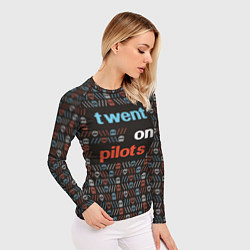 Рашгард женский Twenty One Pilots, цвет: 3D-принт — фото 2