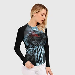 Рашгард женский Ночной орёл, цвет: 3D-принт — фото 2