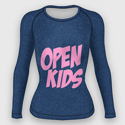 Рашгард женский Open kids, цвет: 3D-принт