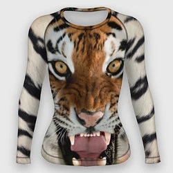 Рашгард женский Свирепый тигр, цвет: 3D-принт