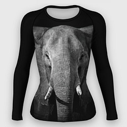 Рашгард женский Взгляд слона, цвет: 3D-принт