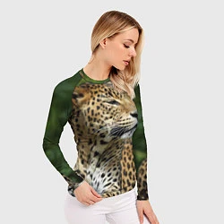 Рашгард женский Лик леопарда, цвет: 3D-принт — фото 2