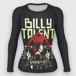 Рашгард женский Billy Talent: Louder than the DJ, цвет: 3D-принт