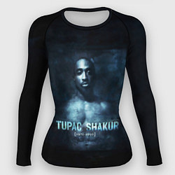 Рашгард женский Tupac Shakur 1971-1996, цвет: 3D-принт