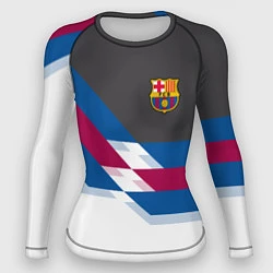 Женский рашгард Barcelona FC: White style