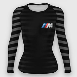 Рашгард женский BMW M BLACK & GREY, цвет: 3D-принт