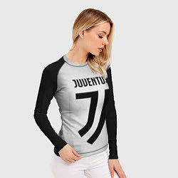 Рашгард женский FC Juventus: Silver Original, цвет: 3D-принт — фото 2