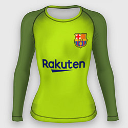 Рашгард женский FC Barcelona: Home 18/19, цвет: 3D-принт