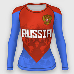 Рашгард женский Russia Red & Blue, цвет: 3D-принт