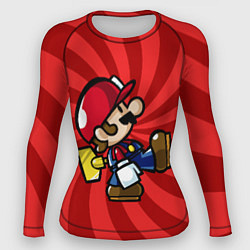 Рашгард женский Super Mario: Red Illusion, цвет: 3D-принт