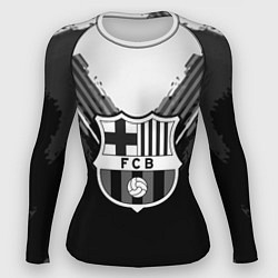 Рашгард женский FC Barcelona: Black Style, цвет: 3D-принт