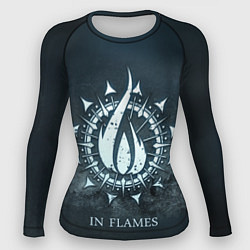 Рашгард женский In Flames: Cold Fire, цвет: 3D-принт