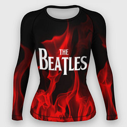 Рашгард женский The Beatles: Red Flame, цвет: 3D-принт
