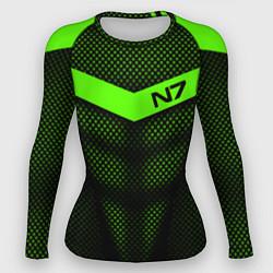 Рашгард женский N7: Green Armor, цвет: 3D-принт