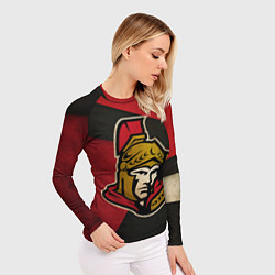 Рашгард женский HC Ottawa Senators: Old Style, цвет: 3D-принт — фото 2