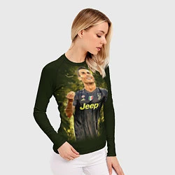Рашгард женский Ronaldo: Juve Sport, цвет: 3D-принт — фото 2