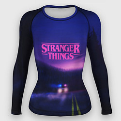 Рашгард женский Stranger Things: Neon Road, цвет: 3D-принт