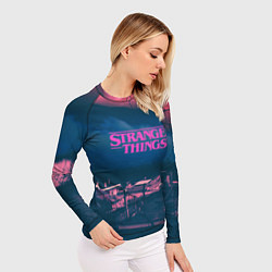 Рашгард женский Stranger Things: Pink Heaven, цвет: 3D-принт — фото 2