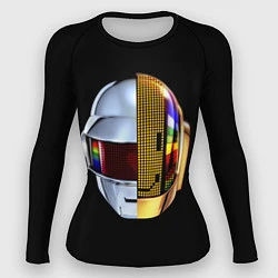 Рашгард женский Daft Punk: Smile Helmet, цвет: 3D-принт