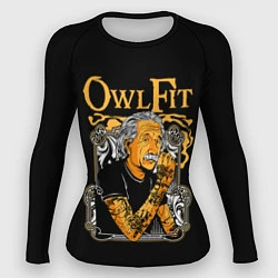 Рашгард женский Owl Fit, цвет: 3D-принт