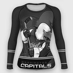 Рашгард женский Washington Capitals: Mono, цвет: 3D-принт