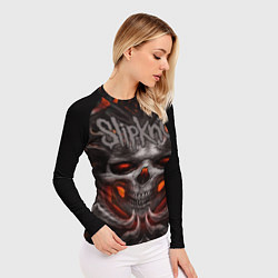 Рашгард женский Slipknot: Hell Skull, цвет: 3D-принт — фото 2