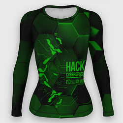 Рашгард женский Hack Cyberspace, цвет: 3D-принт