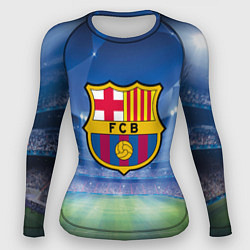 Рашгард женский FC Barcelona, цвет: 3D-принт