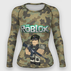 Рашгард женский Roblox 23 February Camouflage, цвет: 3D-принт