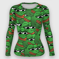 Рашгард женский Pepe The Frog, цвет: 3D-принт