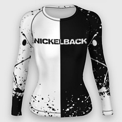 Рашгард женский Nickelback, цвет: 3D-принт