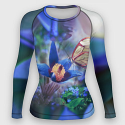 Рашгард женский Бабочка, цвет: 3D-принт