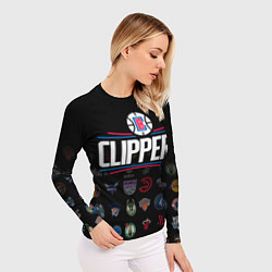Рашгард женский Los Angeles Clippers 2, цвет: 3D-принт — фото 2