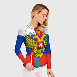 Рашгард женский Герб России, цвет: 3D-принт — фото 2