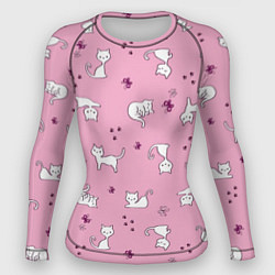 Женский рашгард Белая кошка