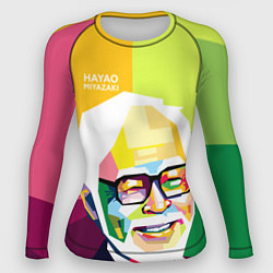 Рашгард женский Hayao Miyazaki, цвет: 3D-принт