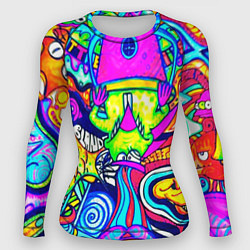 Рашгард женский КИСЛОТНЫЕ РИСУНОК, цвет: 3D-принт