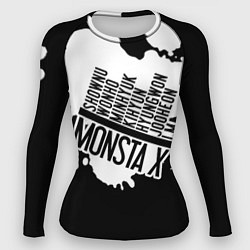 Рашгард женский Monsta X, цвет: 3D-принт