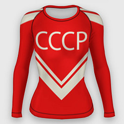 Рашгард женский СССР хоккейная форма, цвет: 3D-принт