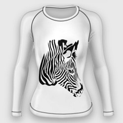 Рашгард женский Zebra, цвет: 3D-принт